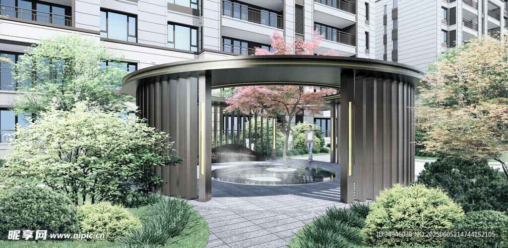 优雅小区入口景观