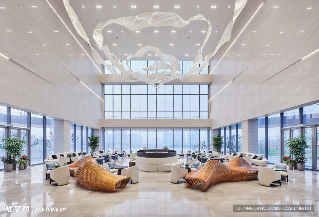 现代豪华大厅室内空间展示
