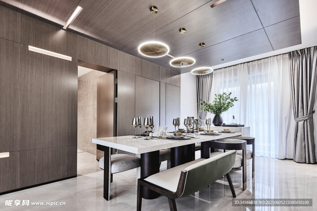 现代简约风餐厅室内设计