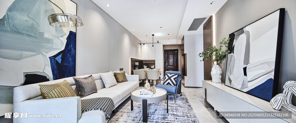 现代简约风格客厅展示