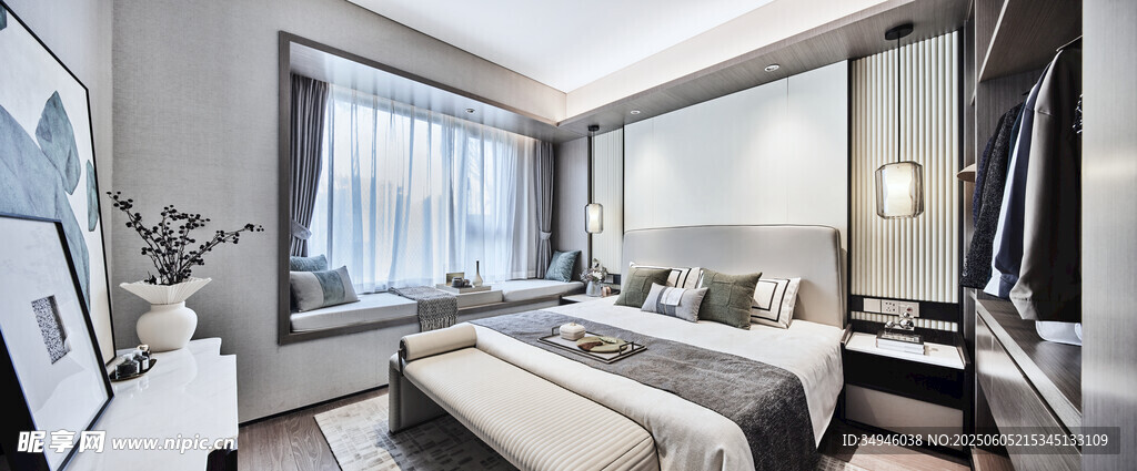 现代简约风格卧室空间