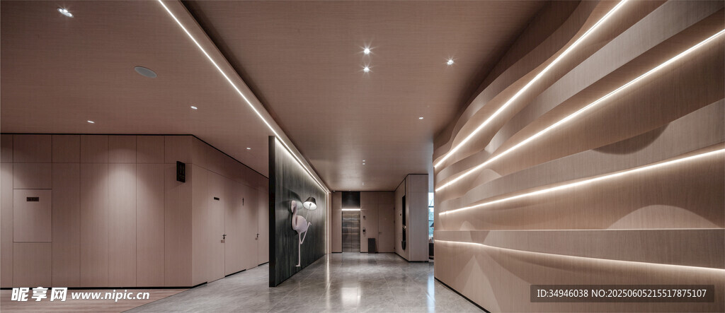 现代简约风格走廊空间