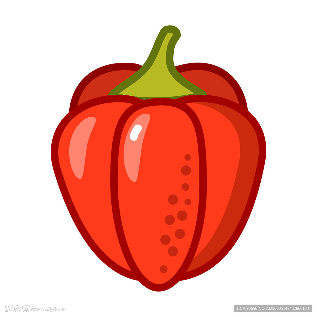 红甜椒卡通形象