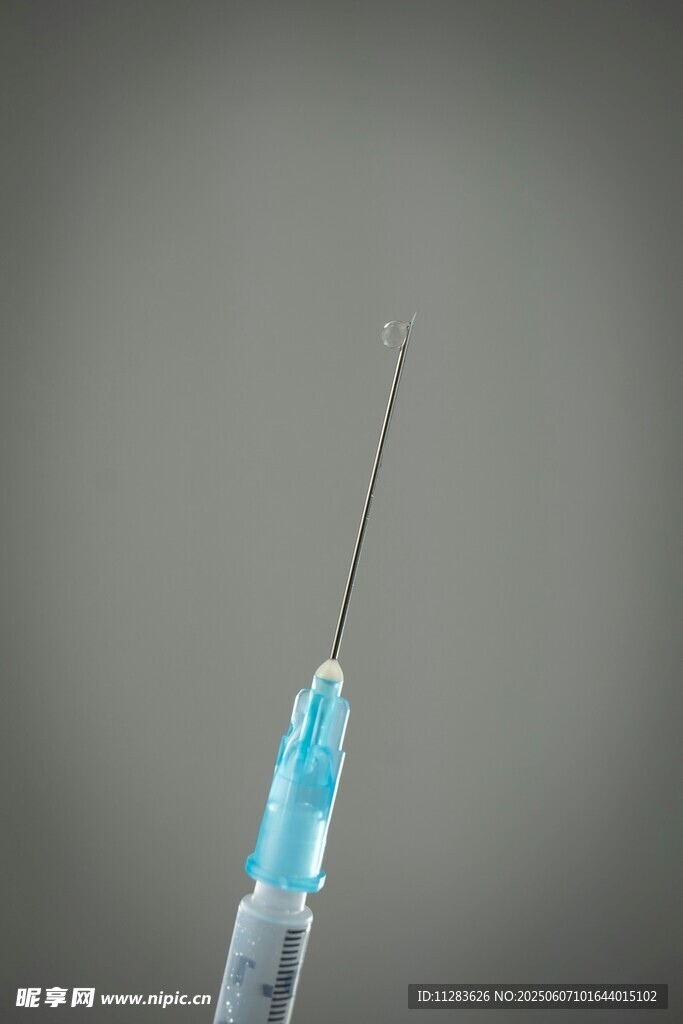 医用注射器特写