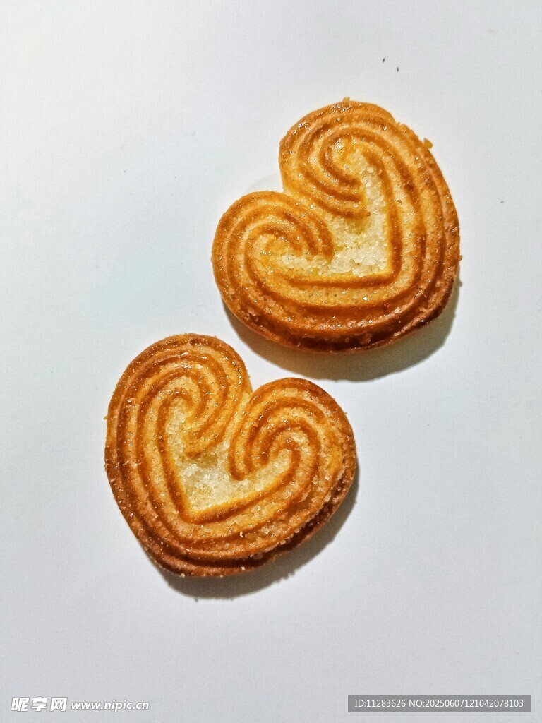 心形曲奇饼干特写