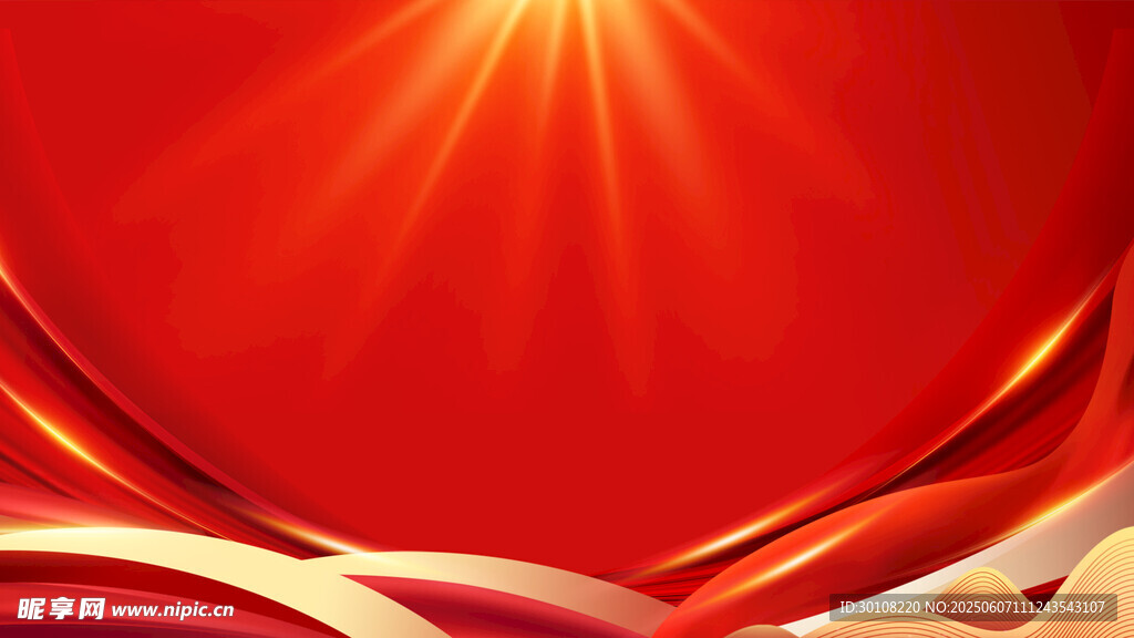 红色主背景
