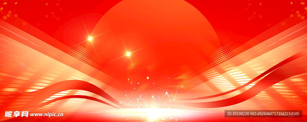 红色主背景