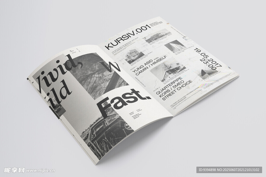 杂志内页版式设计样机贴图素材