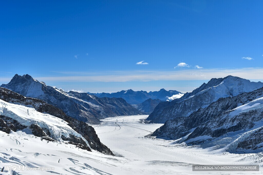 壮丽雪山冰川景观