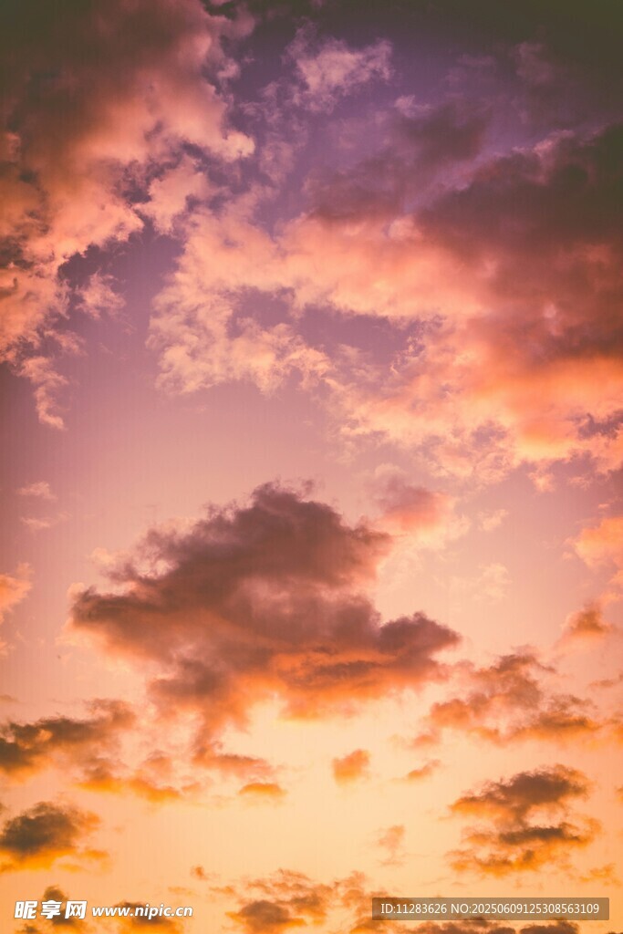 绚丽晚霞天空美景
