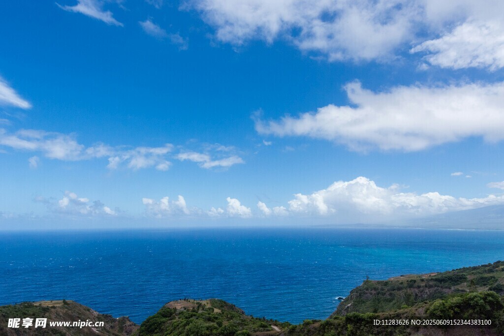 碧海蓝天青山美景