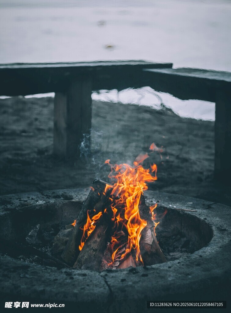 户外篝火