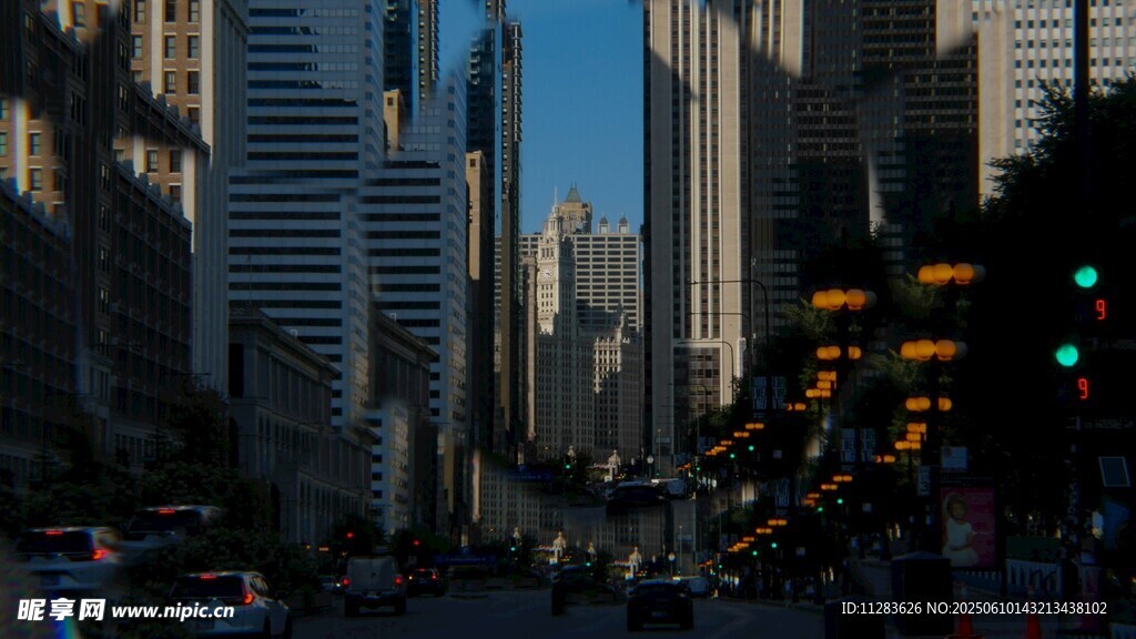 繁华都市街景