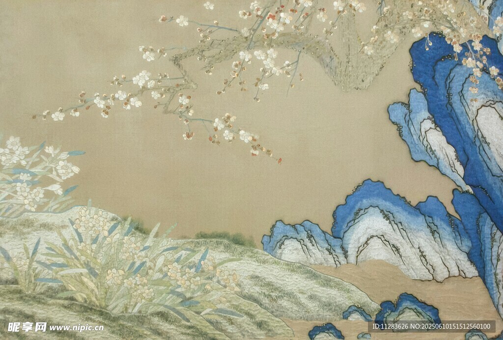 古风山水花鸟图