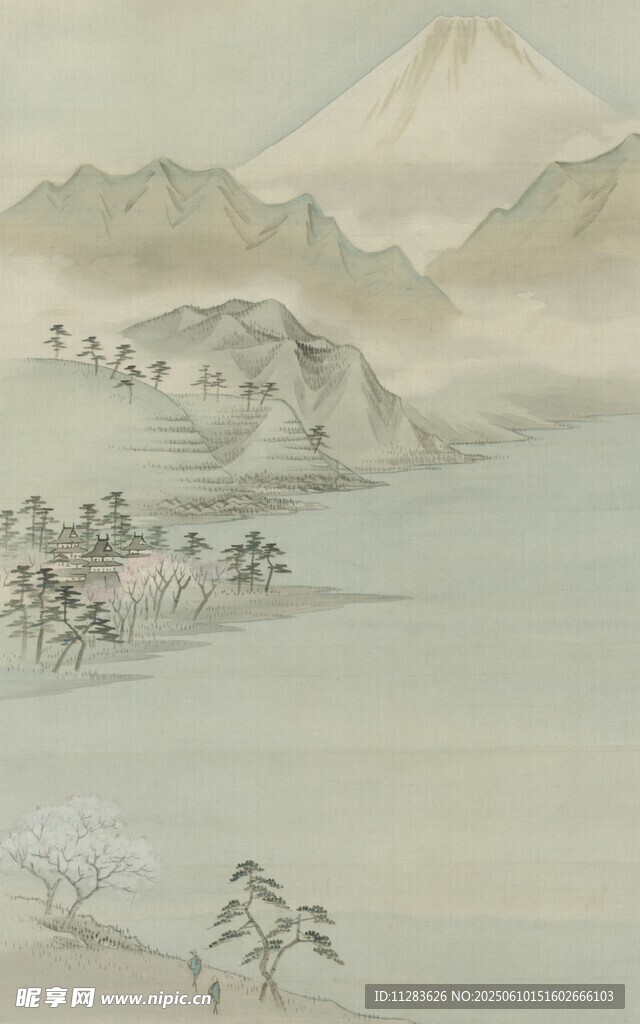 日式山水风景图