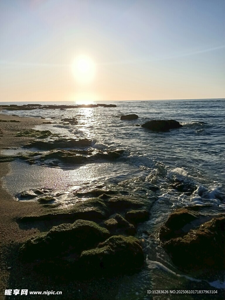 海边日落