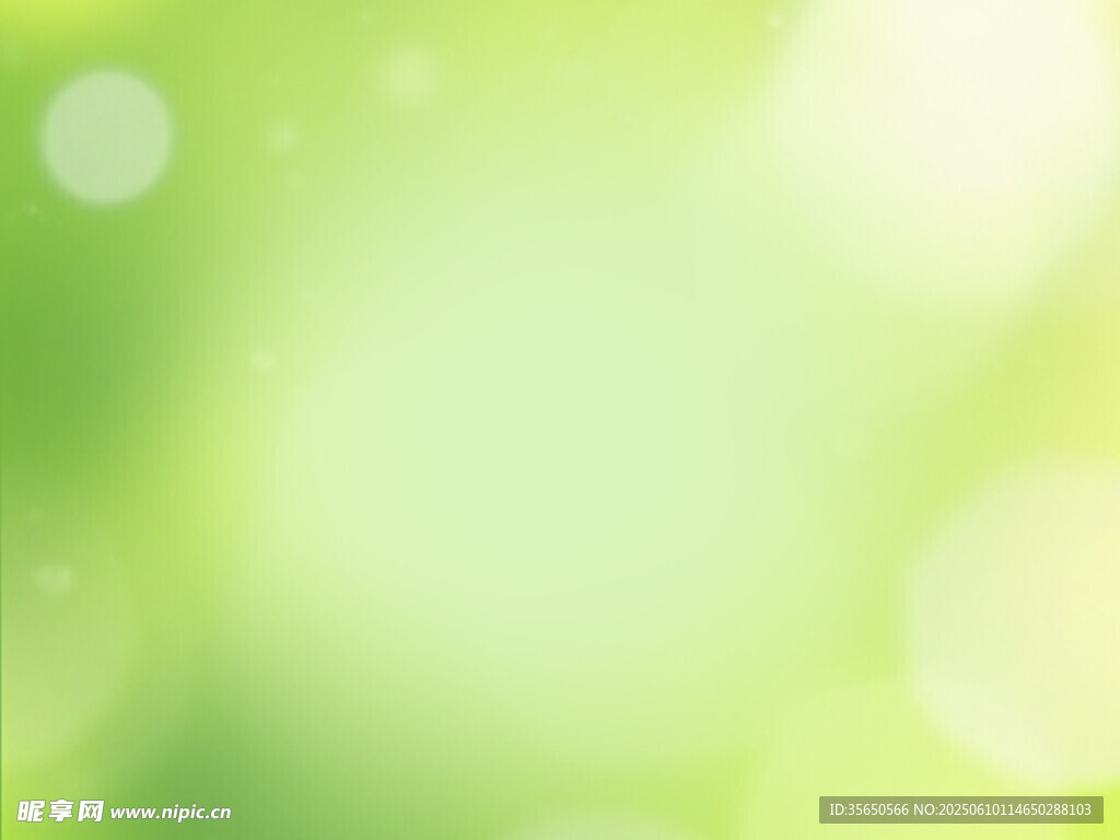 清新绿色光斑背景图