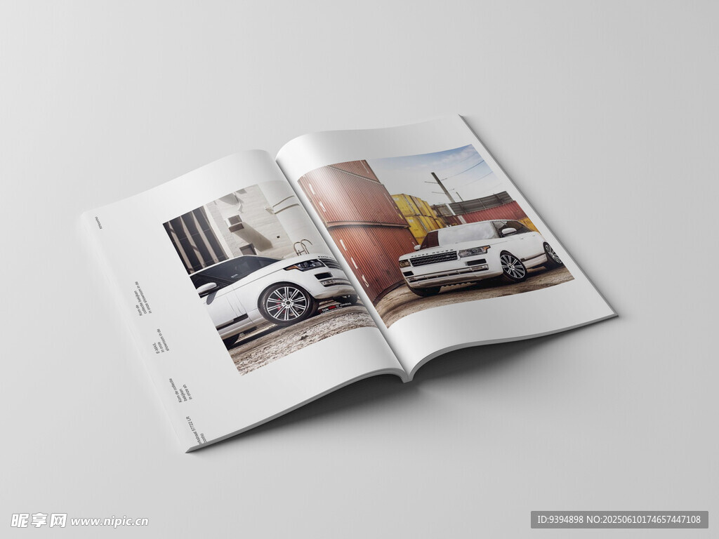 杂志画册内页排版样机