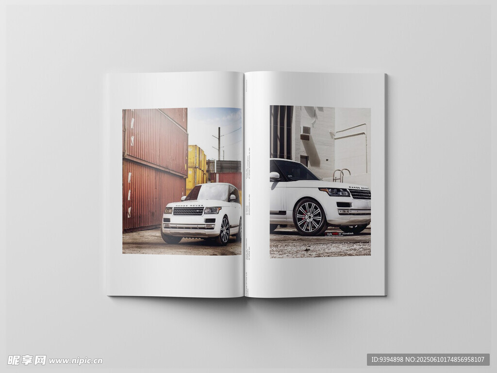 画册内页展示智能贴图样机