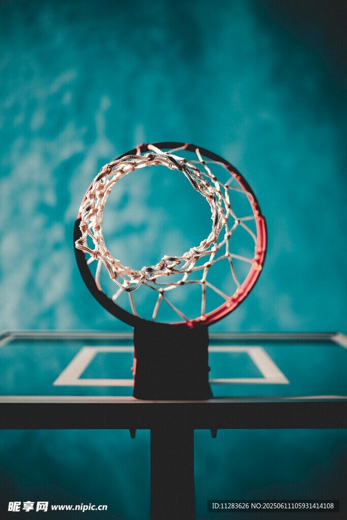 篮球框特写