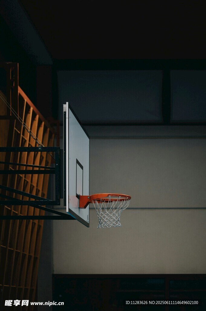篮球框特写