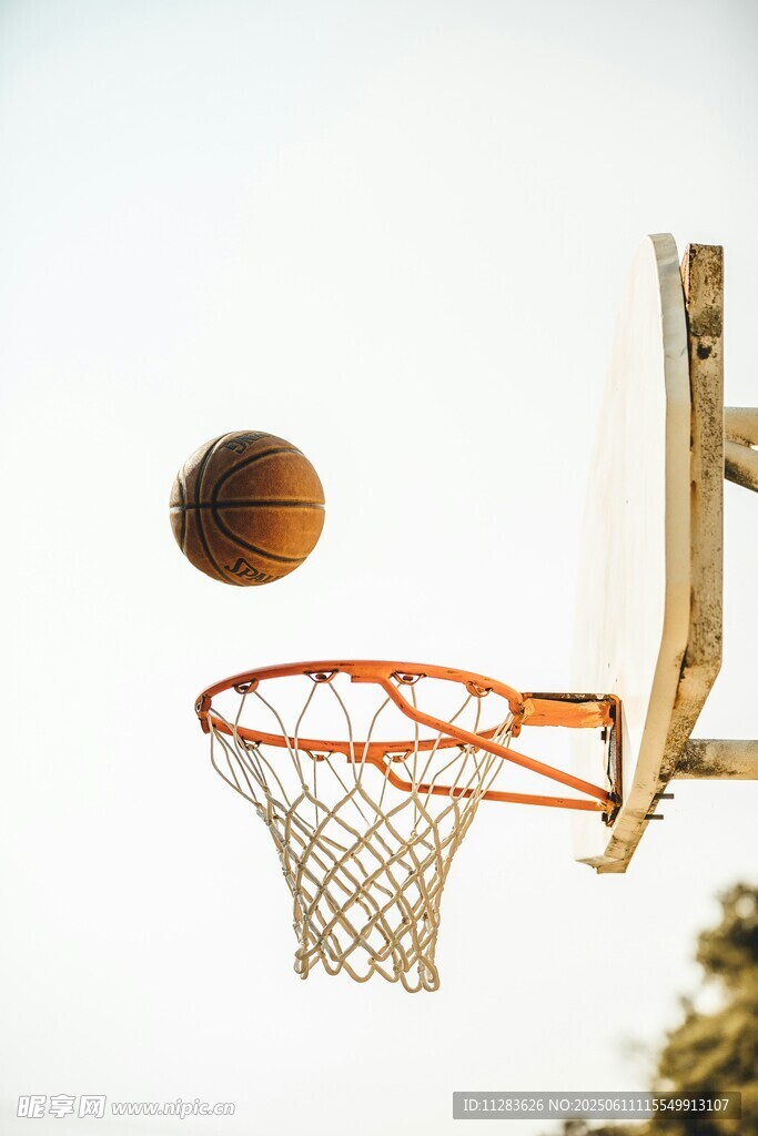 篮球入筐瞬间