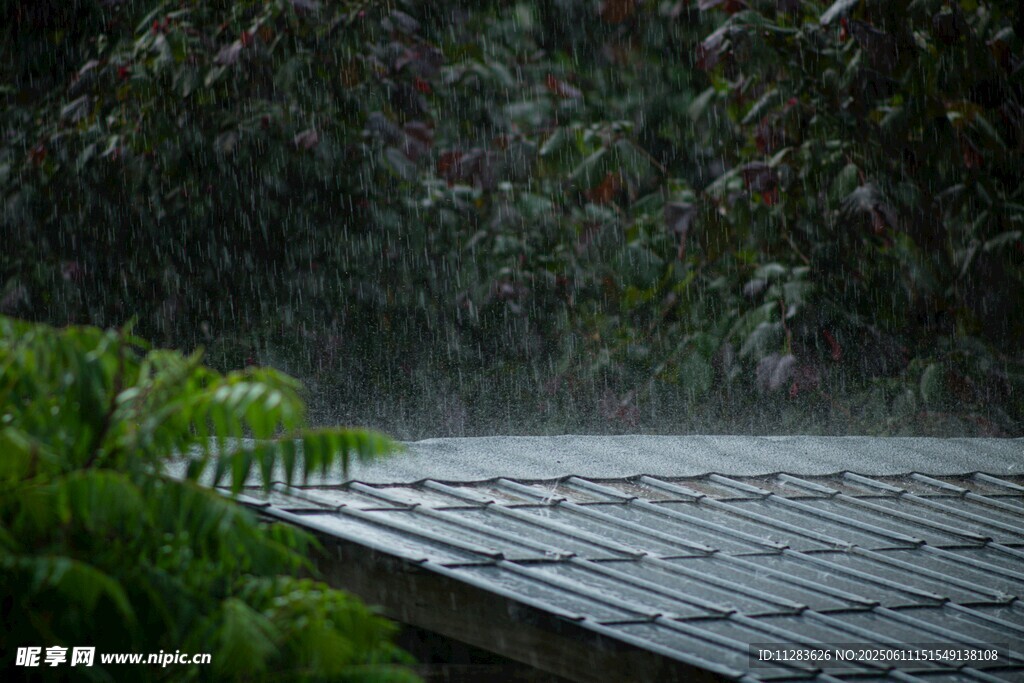 雨中露台