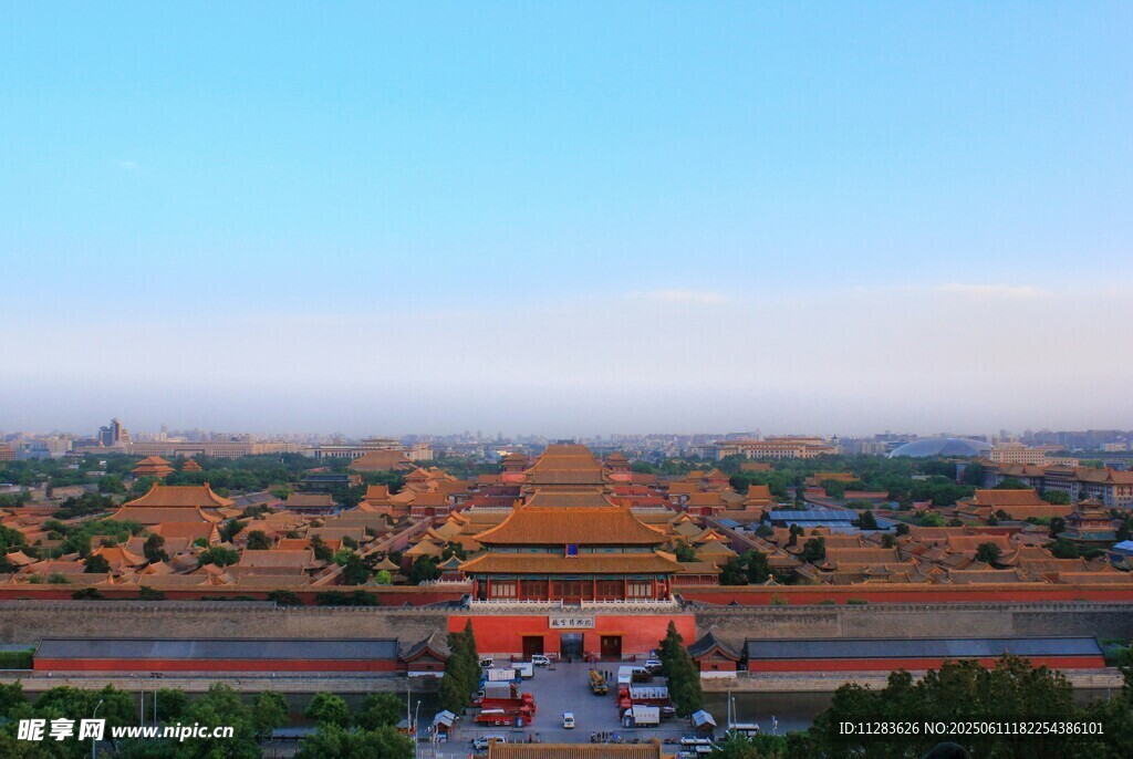 俯瞰故宫壮丽全景
