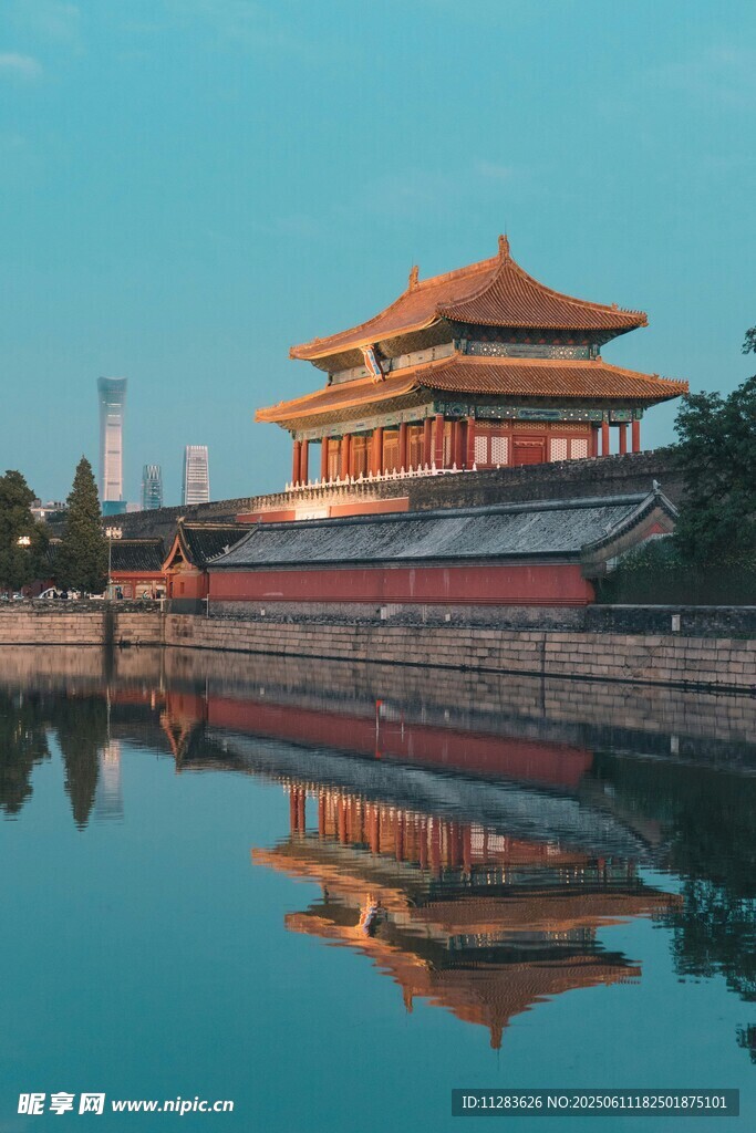 故宫角楼倒影美景