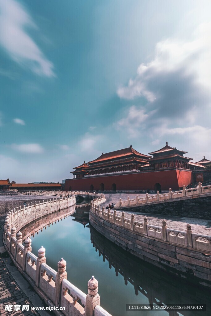 故宫护城河美景
