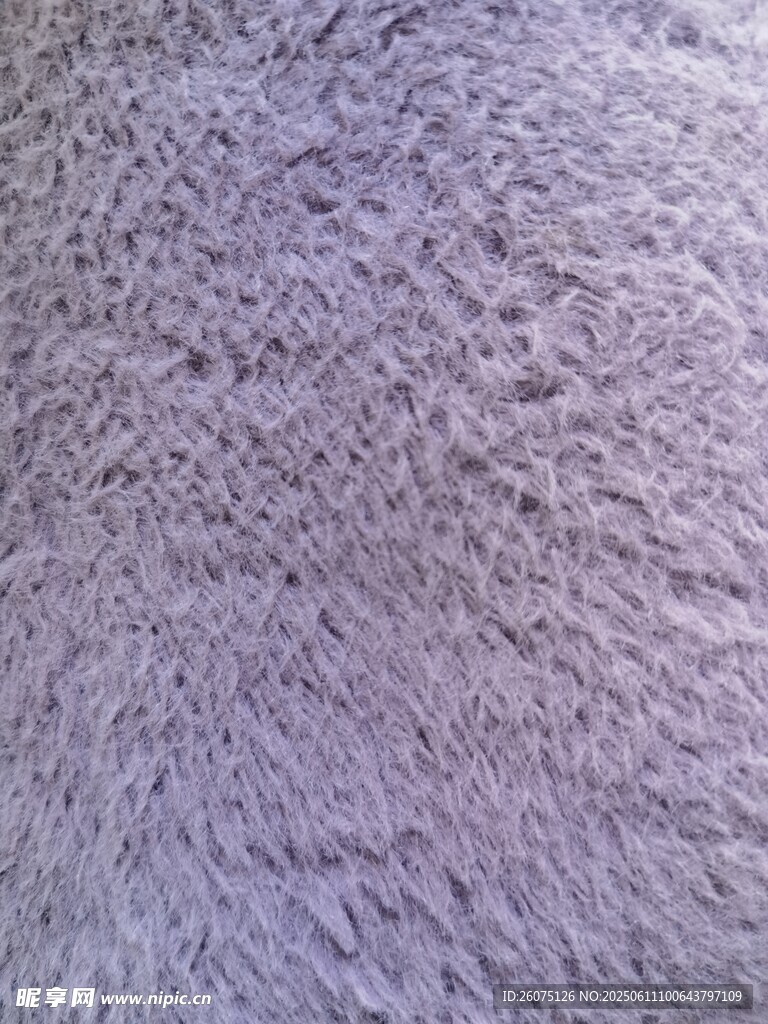 淡紫色毛绒面料纹理