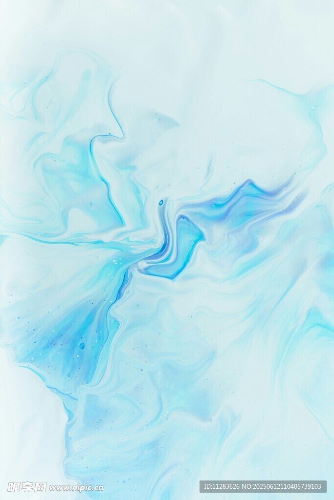 淡蓝色梦幻水彩纹理背景