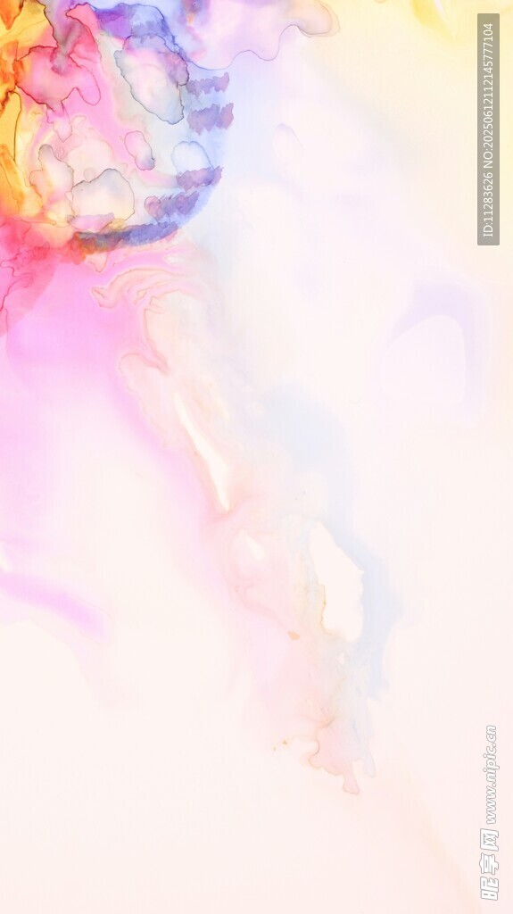 梦幻彩色抽象艺术画面
