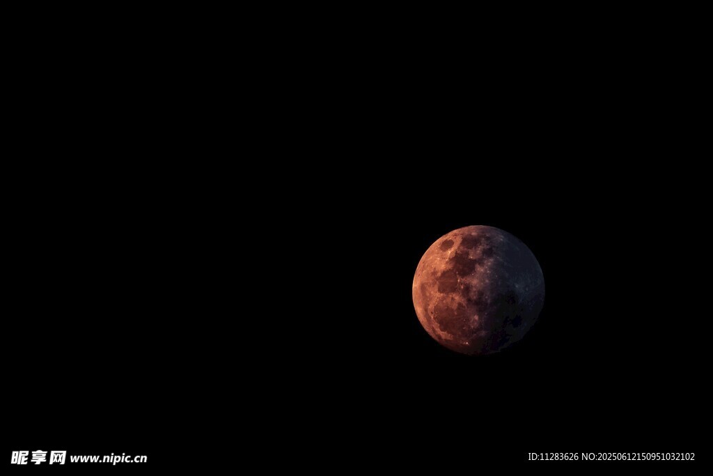 红色星球特写