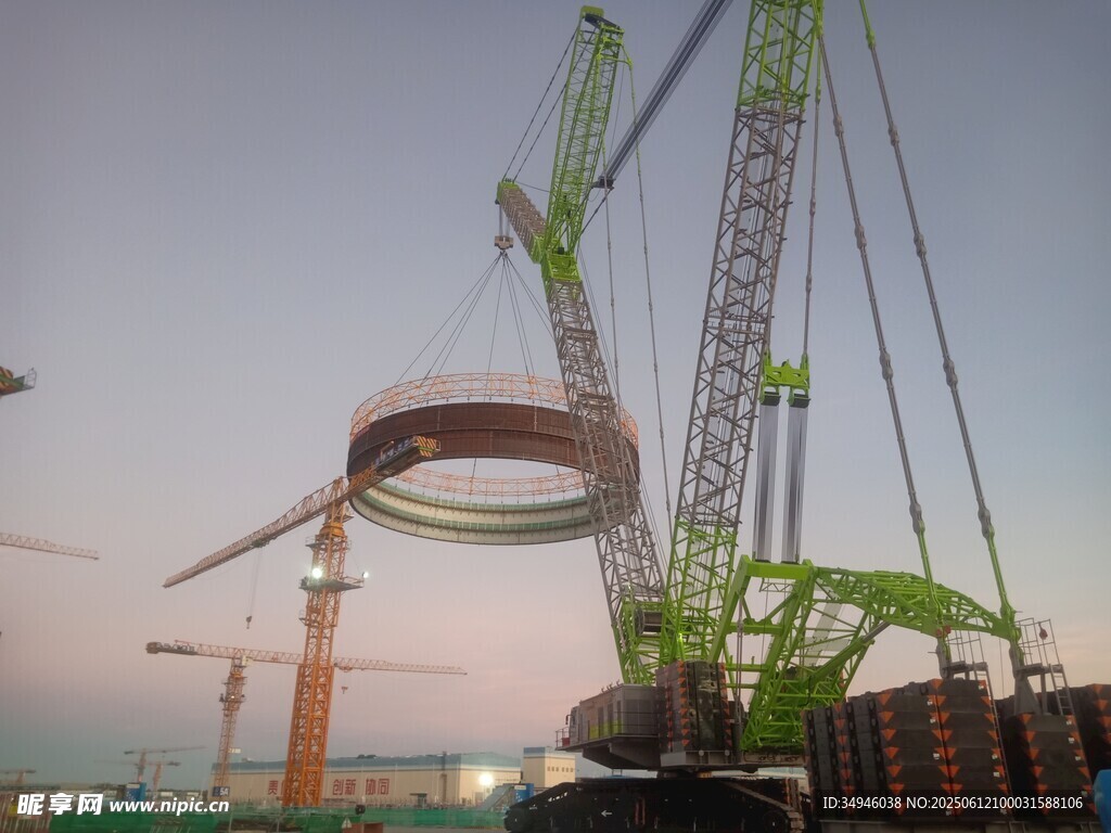 海上风电施工场景