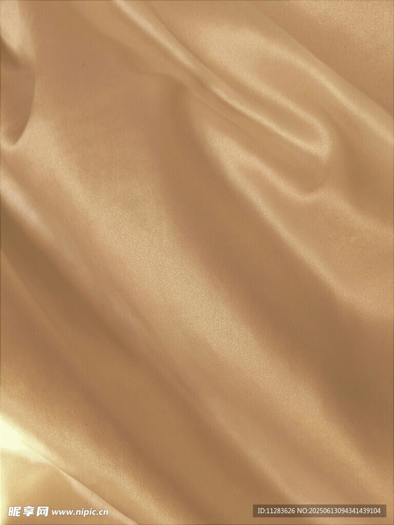 金色绸缎纹理背景图
