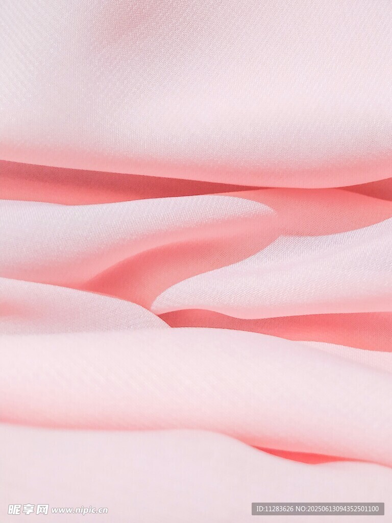 粉色轻柔丝绸纹理特写