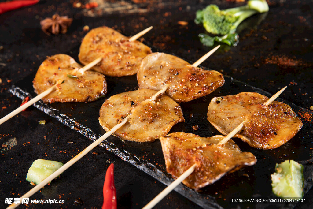 美味烤土豆片串串