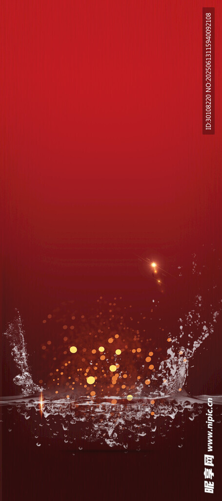 红色背景