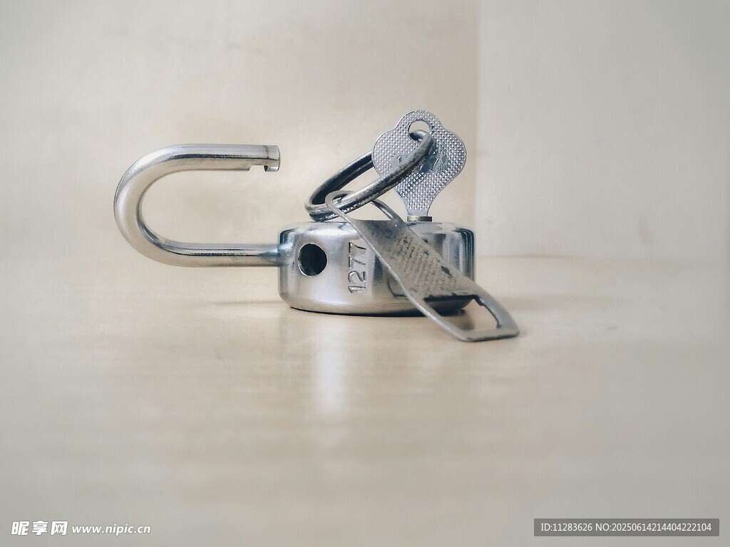 不锈钢搭扣锁具特写