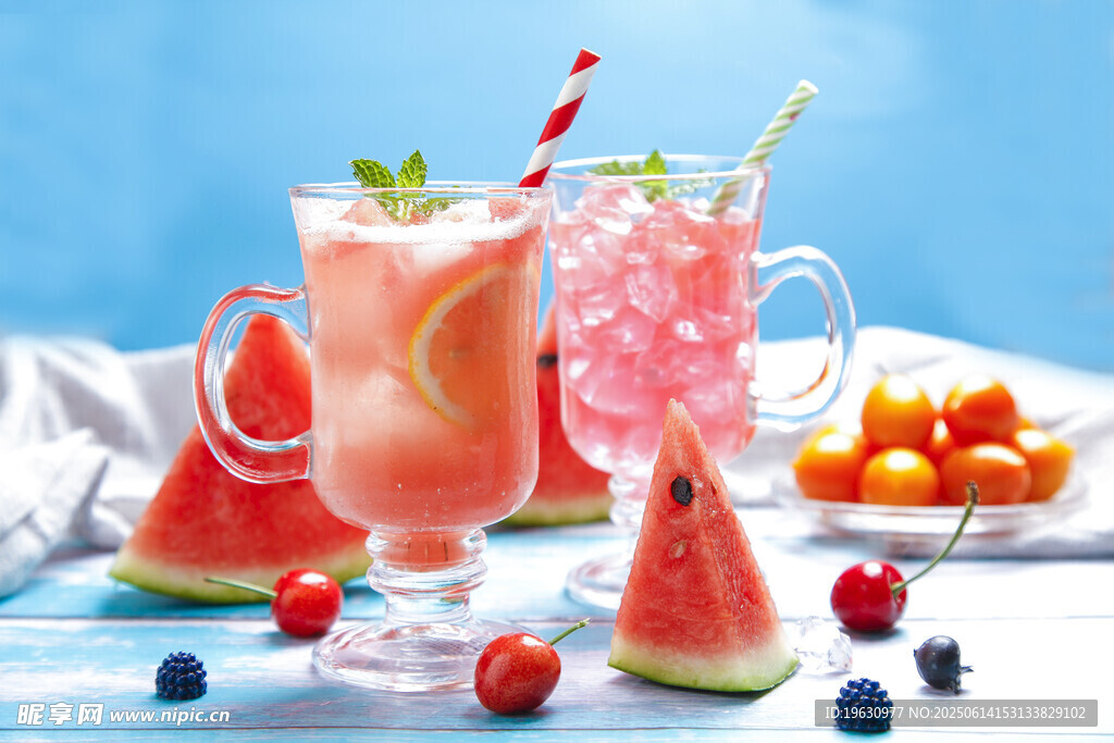 夏日缤纷水果冰饮