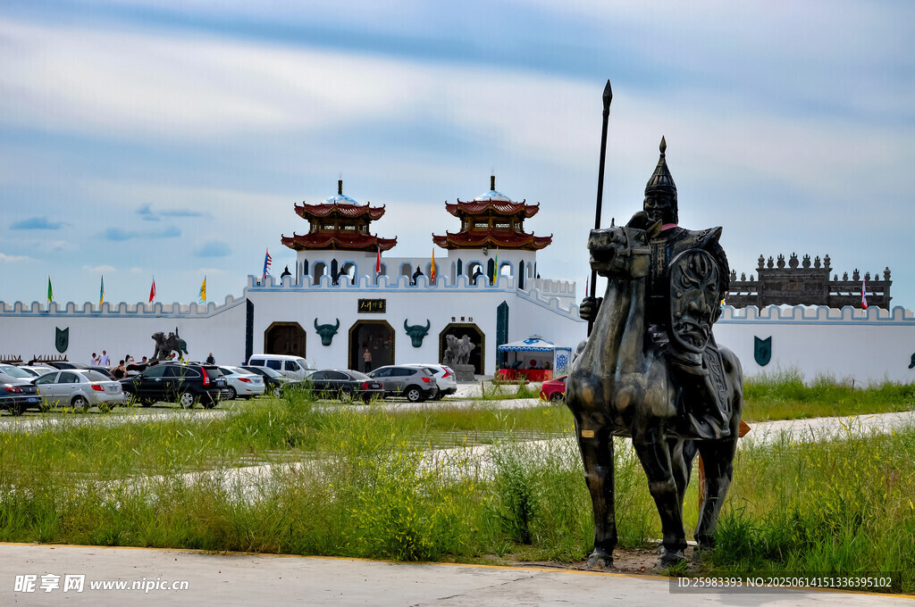 蒙古骑士雕像