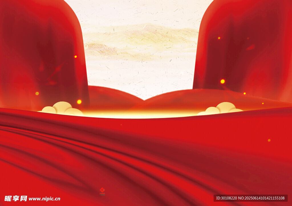 红色背景
