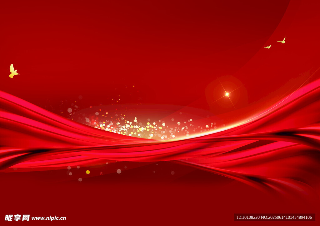 红色主背景