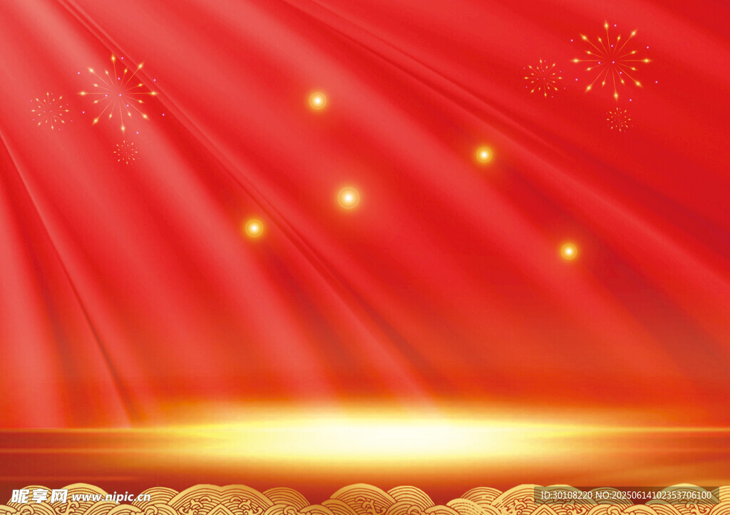 红色背景