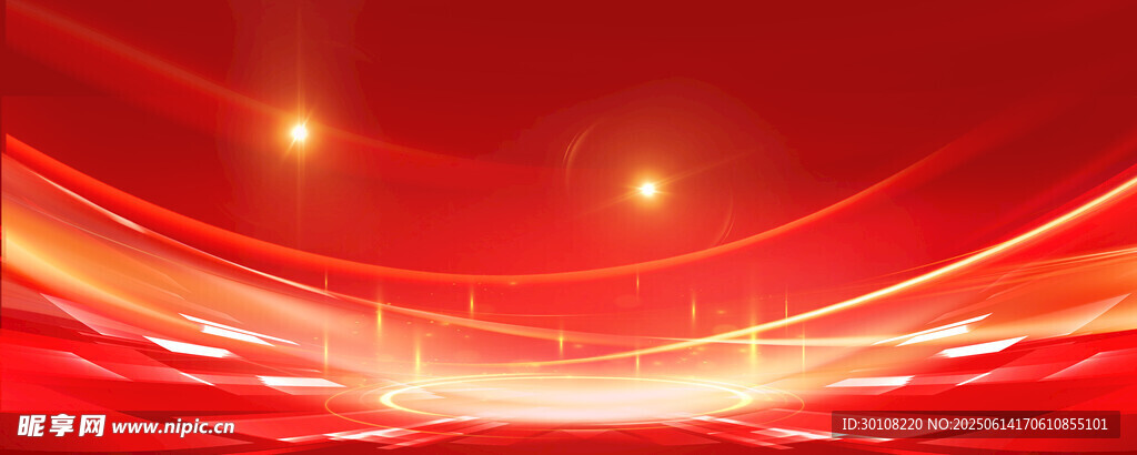 红色主背景