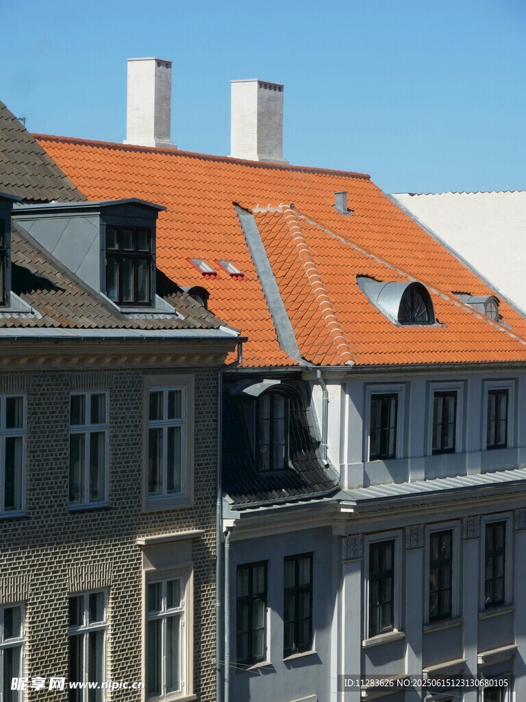欧式建筑屋顶景观