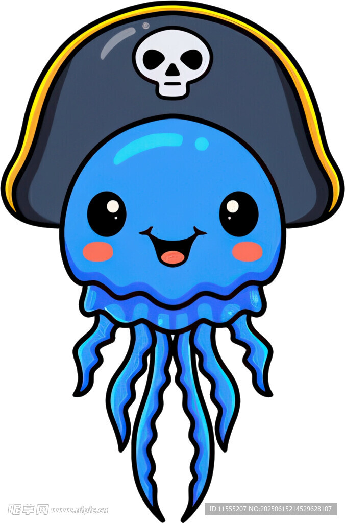 可爱章鱼海盗