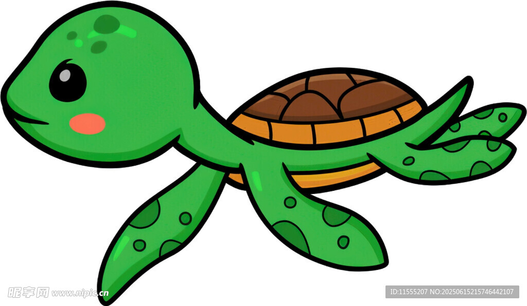 可爱卡通小海龟