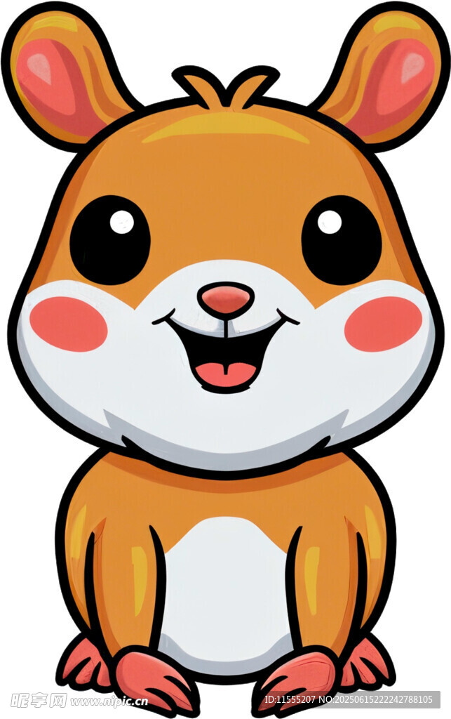 可爱小仓鼠卡通形象